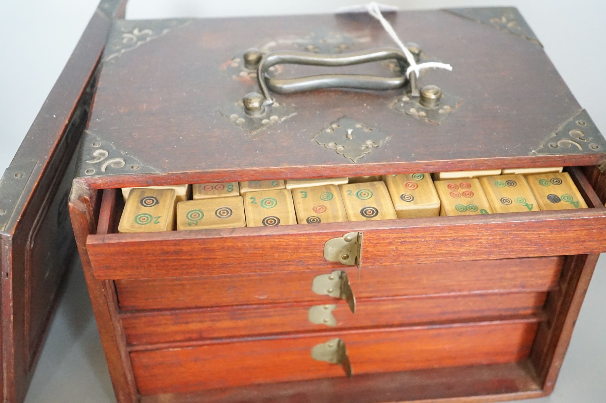 An early 20th century mahjong set